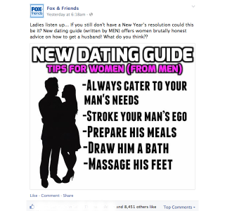 Illustration for article titled Fox & FriendsĀ Trolls Coming in Hot with Advice on How to Get a Man